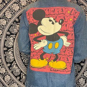 Mickey Mouse Denim Jacket Forever 21